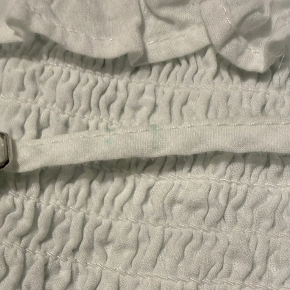 Jcrew Cross‎ back smocked waist eyelet top